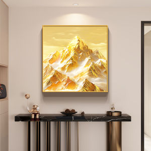 Modern Simple Decorative Painting Shandong Taian Metal Frame Oil Canvas Living Room Bedroom Entrance Square Artwork Decoration