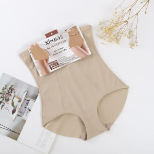 Xinjia High-Waist Sculpting Pants Ice Silk Seamless Panties Female Powerful Hip Lifting Waist Girdling Body Shaping Abdominal Pants 56070#