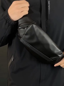 คาดเอว/คาดอก WE ฝาพับแม่เหล็ก ผ้าดำเงากันน้ำ สินค้าคุณภาพดีมาก ทนทาน วัสดุหนาอย่างดี