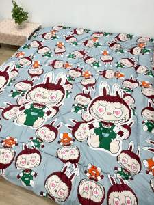 ผ้าห่มนวม  6ฟุต  ผ้าคอตตอน สีไม่ตก 100%