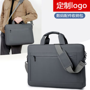 New Large Capacity Anti-shock 15.6 Inch Laptop Handbag Casual Printed Mens Business Bag Nylon Material Square Shape Single Strap