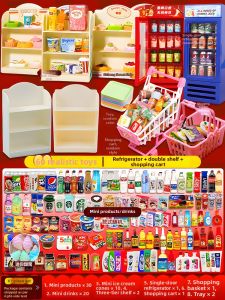 Miniature Pretend Food Playset Resin Mini Bottles