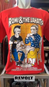 kaos ROMI THE JAHATS (film murahan) T-shirt romi the jahts kaos band. kaos punk kaos rtj