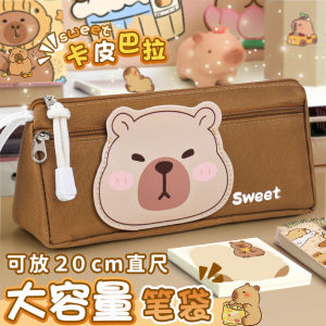 Túi Đựng Bút Chì Dung Tích Lớn Cho Bé Trai Túi Đựng Đồ Dùng Học Tập Canvas 2 Lớp Thiết Kế Học Sinh Xuất Sắc Túi Đựng Bút Chì Cá Tính