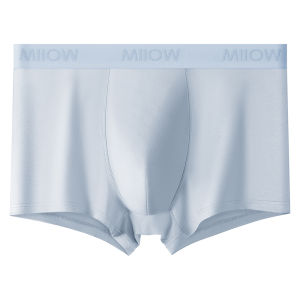 MiiOW | Pure Cotton Briefs Mens Mid-Waist Boxer Shorts Summer New Style Youth Quadrilateral Bottom Shorts Breathable Comfortable Underwear