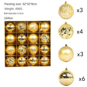 Christmas Decorative Ball Pendant Creative DIY Set Painted Pendant Ball Festival Showcase Colored BallParty Pendant Colored Ball