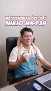 Máy massage cổ vai gáy Nikio NK-139 - Công nghệ massage chuyên sâu 4D