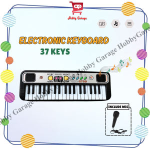 Piano 37 Keys Electronic Keyboard Mainan Anak Edukasi Musik Mic Key