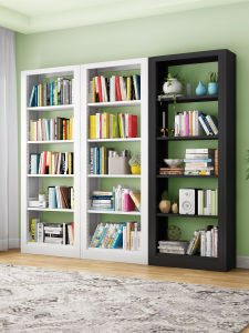 Modern Simple Style Home Library Bookshelf Steel Material Multi-Layer Floor-standing Childrens Bookcase Thin Narrow Cabinet