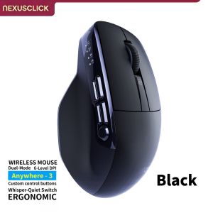 NexusClick Durable Wireless Gaming Mouse 9 Customizable ButtonsDPI AdjustableSilent ClickType-C RechargeableFor PC Office