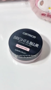 [MUA 1 TẶNG 1] Phấn Phủ Catrice Mỏng Nhẹ Nâng Tone Căng Bóng Da Bright & Blur Setting Powder 8g - TẶNG 1 BÔNG PHẤN CATRICE