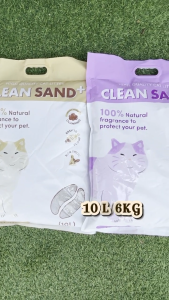 Clean Sand+Pasir Kucing / High Quality Cat Litter - 10L/6KG