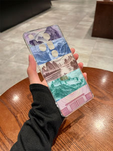 Ultra Transparent Silicone Phone Case for OPPO Find X9 X8 X7 X6 X5 Full Cover Protective Shell Landscape Scenery Design Soft Anti-Fall