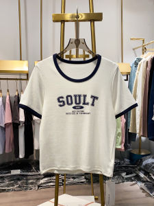 Áo Thun Cotton Tay Ngắn Ôm Vừa Vặn Dành Cho Nữ Mùa Hè 2023 Áo Thun Cotton Co Giãn Có Thắt Lưng Thắt Lưng Nhỏ