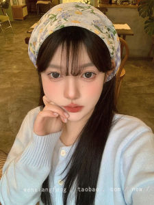 Thin Pastoral Style Flower Headscarf for Women Easiest for Match Artsy Retro Spring and Summer Photography Sweet Cute Headwear Hair Accessories New Arrival