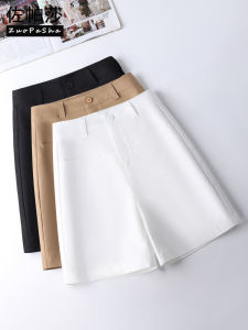 กางเกงขาสั้นทรงหลวมเอวสูงสำหรับผู้หญิง ฤดูร้อนปี 2023 กางเกงขายาวทรงหลวมสไตล์เกาหลี กางเกงขายาวทรงหลวมสำหรับผู้หญิง