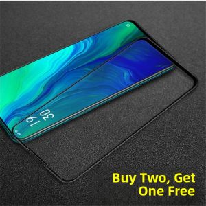 Oppo Reno 2/3/4/5 pro 5G Full Screen Coverage Transparent Tempered Glass Mobile Phone Screen Protection Film Clear HD Anti-Fingerprint