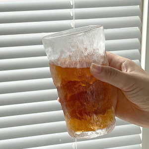 Ly Thủy Tinh Chịu Nhiệt Họa Tiết Sóng Nước | Cốc Thủy Tinh Uống Nước Cốc Decor Đẹp BIGBA