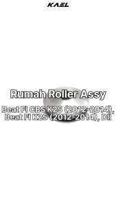 Rumah Roller Roler Assy Spacy FI & Scoopy FI eSP 2012-2014 & Beat FI CBS & Vario 110 F1 eSP 2014 Penutup Tutup Slider Set Lengkap Komplit Dengan Bosh