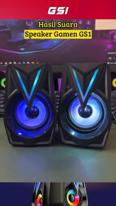 GAMEN GS7 RGB Bluetooth 5.3 Surround Sound Speaker untuk Komputer dan Laptop - Suara Bass Tembakan Tinggi - Garansi 1 Tahun