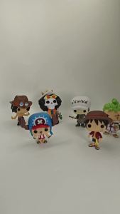 Funko | Luffy One Piece Funko Pop Zoro Ace Law Figurine Collectible Model Ornament Usopp Vinyl Handmade Gifts Desktop Decoration Toys