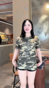 Combo áo thun nam nữ họa tiết rằn ri chất vải thun lạnh trẻ trung co giãn mát mẻ X9