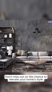 EHOME Gray Modern Style Luxury Self Adhesive Quality Wallpaper