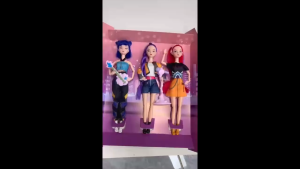 3 in 1 K-Pop Demon Hunter Huntrix Musical Doll Adjustable Joint Dolls with Music Gift Box Play Set