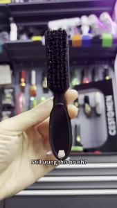 1Pc New Professional Rotate Mini Fade Brush Barber Neck Sweeping Hair Brushes Portable Beard Brush Facial Cleaning Tools For Men