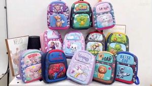 LAKOE Tas Ransel Paud Kartun Tas Sekolah Anak Tahan Air Hardcase School Bag