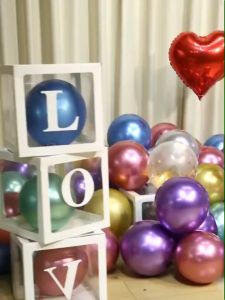 10PC 10/12inch New Glossy Hot Pink Metal Pearl Latex Balloons Rose Gold Thick Chrome Metallic Inflatable Air Balls Globos