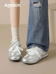 Agsdon | Silver Breathable Summer New Thick-soled Mesh Ballet-style Training Shoes