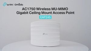 TP-LINK Tplink EAP245 AC1750 Ceiling Mount Dual Band 2.4GHz 5GHz Wifi Access Point Omada Ap POE 48V 0.5A EAP245