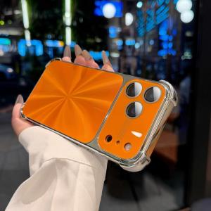 Luxury Plating CD Texture Laser Aesthetic Case For iPhone 17 Air 16 15 14 13 Pro Max Plus Dazzle Aurora Armor Shockproof Cover