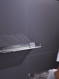 ชั้นวางของสแตนเลสติดผนังห้องครัวห้องน้ํา