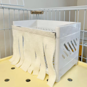 Rabbit Guinea Pig Hideaway Door Curtain Double Layer Bed Tassel Door Curtain Pet Shelter Animal House Bedding Accessories