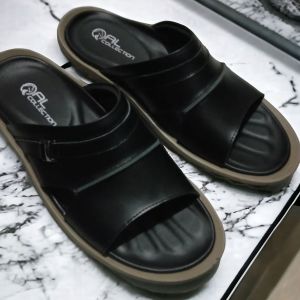 SANDAL PRIA. TERBARU DARI KULIT SAPI PREMIUM ANTI SLIP