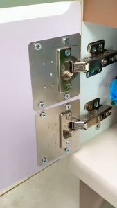 Combo 6 Miếng đệm sửa bản lề cửa tủ - Chất liệu thép không gỉ - Hàng chất lượng cao