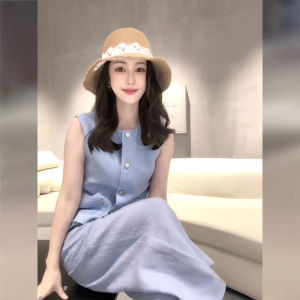 ชุดสองชิ้นฤดูร้อน ชุดทำงานสไตล์เกาหลี ชุดแฟชั่นสตรีท ชุดกระโปรงสั้น ชุดทำงานผู้หญิง ชุดทำงานลำลอง ชุดทำงานสีพื้น