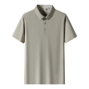 MiiOW | Mens Polo Shirt Seamless Ice Silk Short Sleeve Turn-down Collar Summer Quick Dry Top Comfortable Breathable Fashion MiiOW