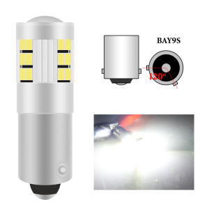 2pcs BA9S T4W BAX9S h6w BAY9S h21w White LED Interior Lamp Bulb Bulbs Canbus Indicator Lights License Plate Light backup light
