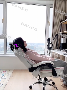 Leather Office Chairs Computer Chair Ergonomic Swivel Chair Gaming Chair Heavy Duty Boss Chair With Footrest