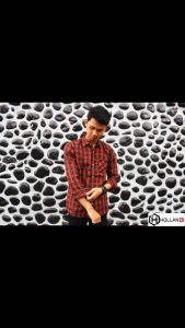 KEMEJA FLANEL MERAH LIST HITAM PRIA PANJANG HOLLANID