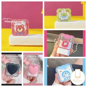 MissConnie Vỏ bảo vệ sạc đồ chơi câu chuyện thiết lập tương thích cho Apple 18/20W Bộ chuyển đổi sạc trường hợp mẫu dễ thương phim hoạt hình lotso hình trái tim tình yêu Winnie The Pooh Bow kuromi gấu nhựa TPU mềm Bìa