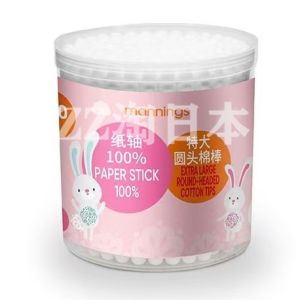 Antibacterial Absorbent Cotton Swabs for Bath Use 60 Pieces Large Head Cotton Sticks Personal Hygiene Cleaning Tools