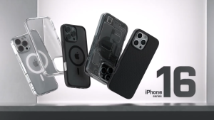 Spigen iPhone 16 Pro Case 6.3" Crystal Slot Casing Built-In-Slot For Single Card Storage iPhone 16 Pro Cover
