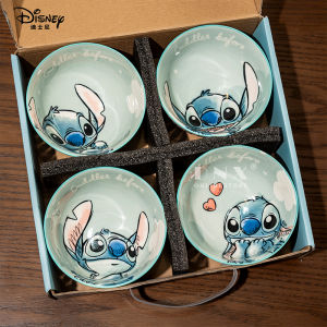 Disney Stitch Ceramic Rice Bowl Cute Birthday Gift Womens Dining Set High Aesthetic Value Home Use New 2025 Lovely Design