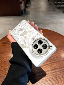 Silicone Phone Case Hollow out Sun Mountain Peak Womens Full Cover Soft OPPO Protective Shell Anti-Fall High Quality Digital Accessories