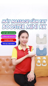 Súng massage cầm tay 2 đầu Booster mini KK - Dòng cao cấp có đầu nén nóng