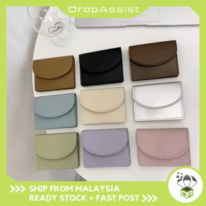 DROPASSIST 2066 READY STOCK New Simple Women PU Leather Short Zipper Wallet Multi-Card Slot Purse Dompet Wanita